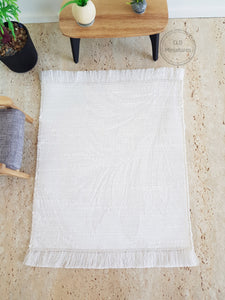 Off White Textured Rug - 3 Sizes