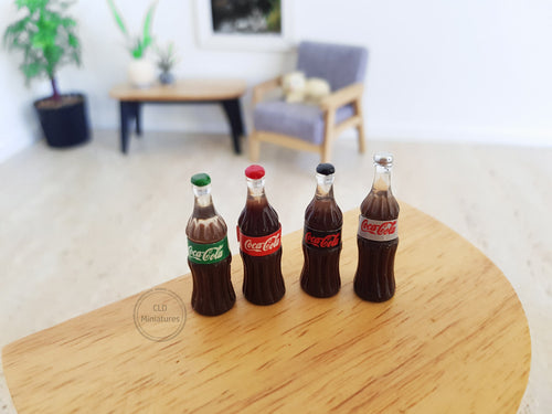 Set of 4 Cola Bottles