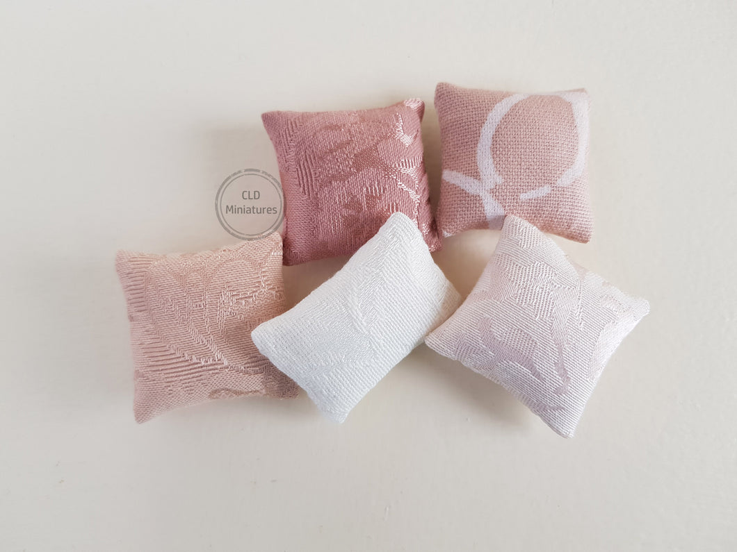 Set of 5 Pink Mini Cushions