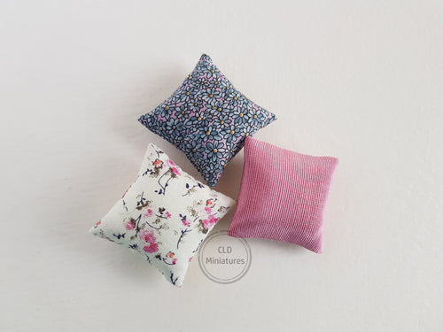 Set of 3 Mixed Pink Cushions