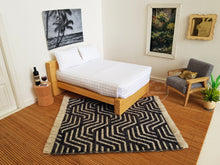 Load image into Gallery viewer, Dark Grey Geometric Rug - 2 Sizes