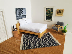 Dark Grey Geometric Rug - 2 Sizes