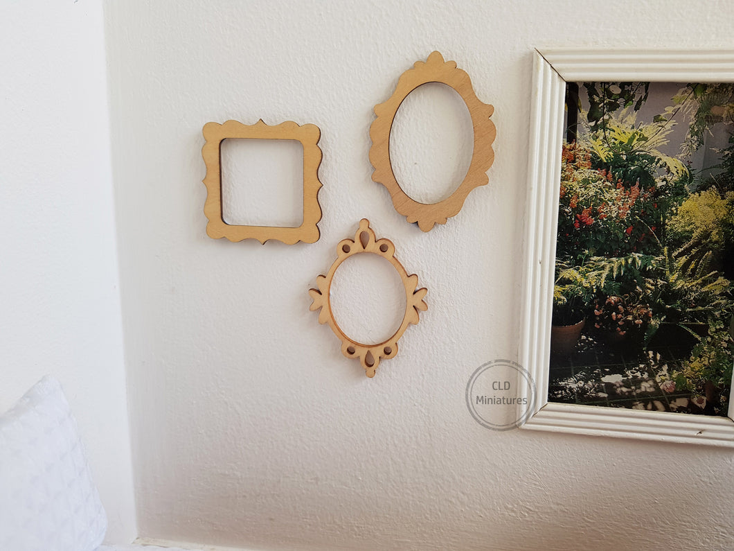 Set of 3 Wooden Frames