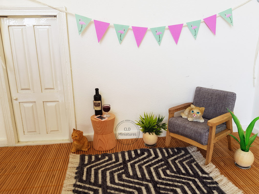 Bright Pink Flamingo Bunting