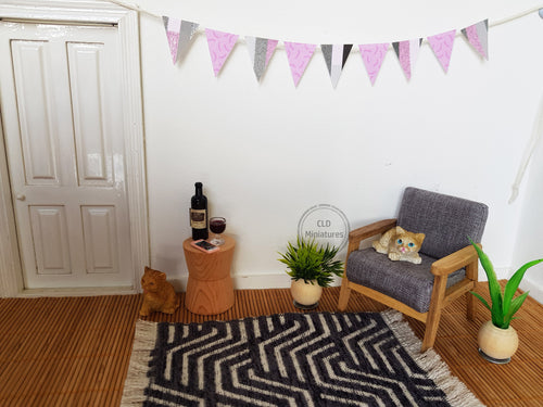 Pink and Grey Bunting