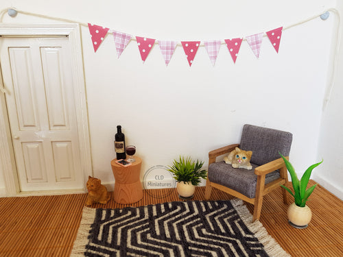 Deep Rose Pink Bunting