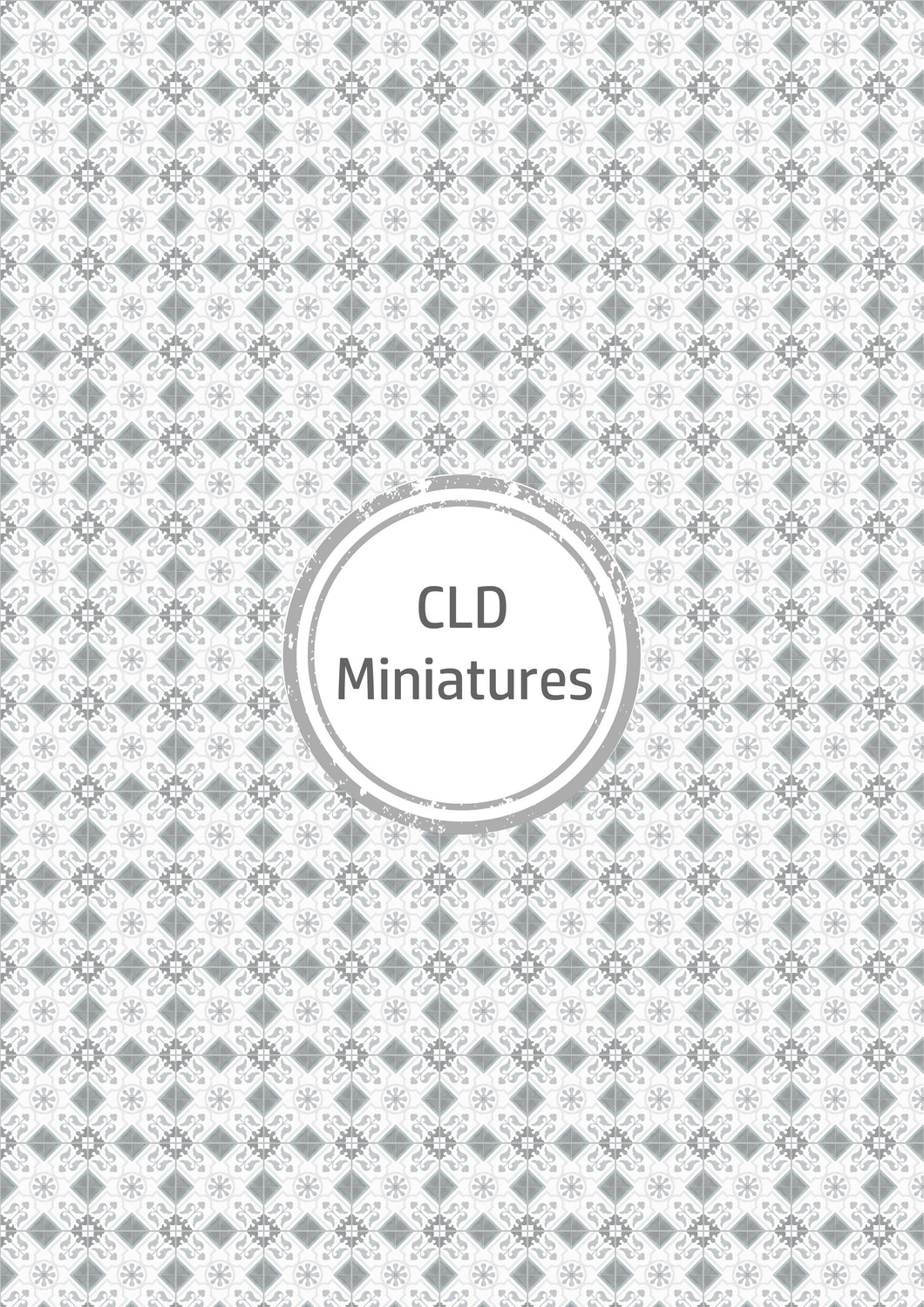 Printable Dollhouse Grey Diamond Tiles