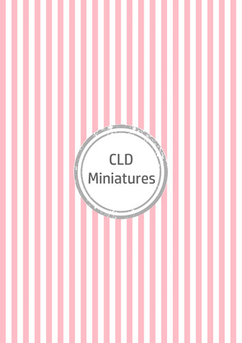 Printable Dollhouse Pink and White Stripe Wallpaper