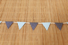 Load image into Gallery viewer, Mini Blue Denim Look Bunting