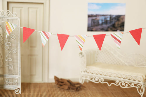 Mini Watermelon and Stripes Bunting