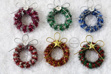 Load image into Gallery viewer, Sparkly Tinsel Wreath, 7 Colours