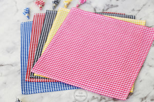 Check Tablecloth/Picnic Rug with 4 Napkins - Choose from 7 Colours