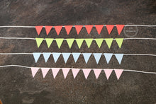 Load image into Gallery viewer, Plain Coloured Bunting- Choose from 5 Colours