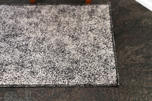 Load image into Gallery viewer, Black and Cream Patterned Rug