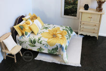 Load image into Gallery viewer, Yellow Floral Double Bed Comforter Set