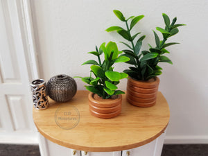 Wooden Pot Faux Plant - 2 Sizes